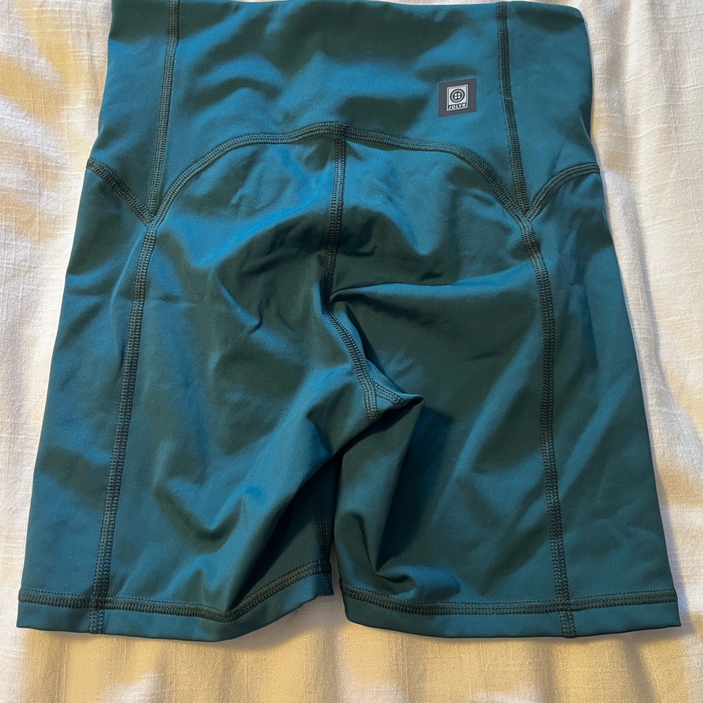 Jolyn Clothing Teal Bike Shorts